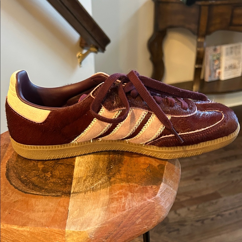 Adidas Samba Sneakers Bergandy Samba OG Sneakers size 8 1/2 - Picture 11 of 13